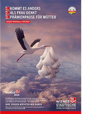 WOMAN plus, ad campaign of Wiener Städtische (photo, © Wiener Städtische)